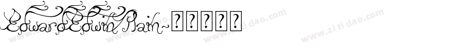 EdwardEdwin Plain字体转换